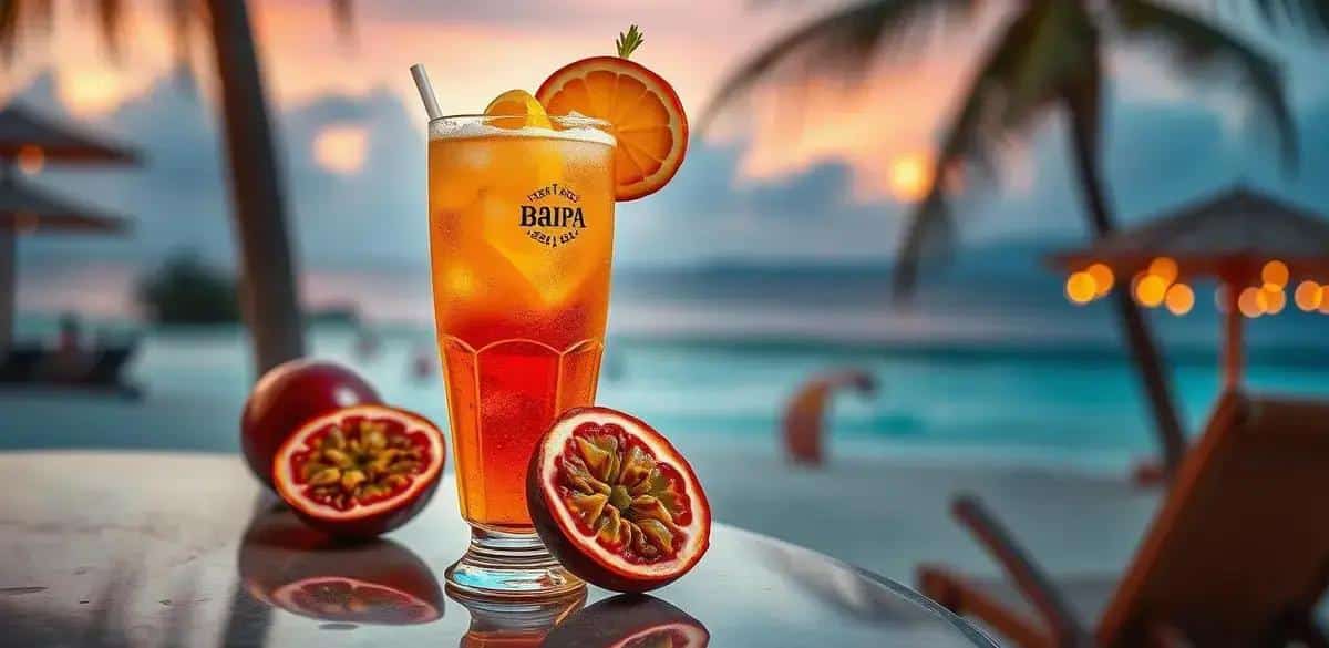 Beer with Passion Fruit and Tropical Fruit Liqueur: A Tropical Delight