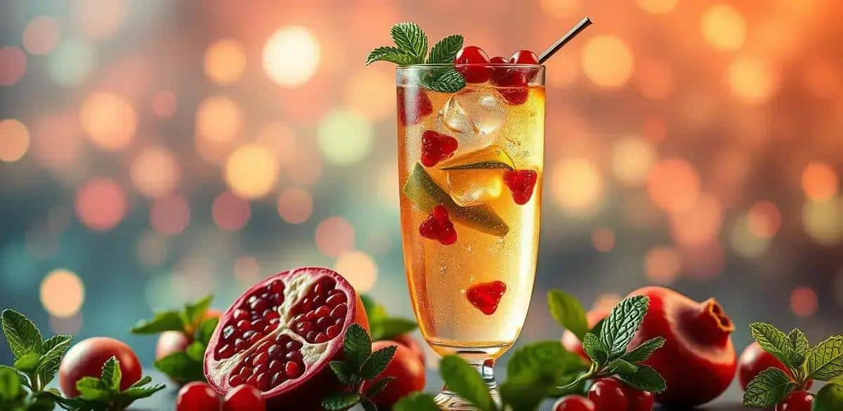 Champagne with Pomegranate Juice and Mint: A Festive Cocktail Recipe