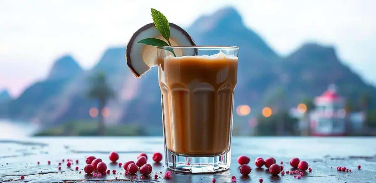 Coffee with Coconut Liqueur and Pink Pepper: A Tropical Escape in Your Cup