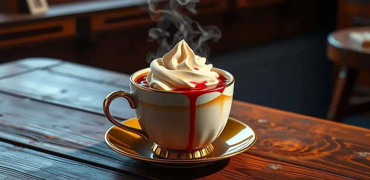 Coffee with Red Berry Liqueur and Whipped Cream: A Decadent Delight