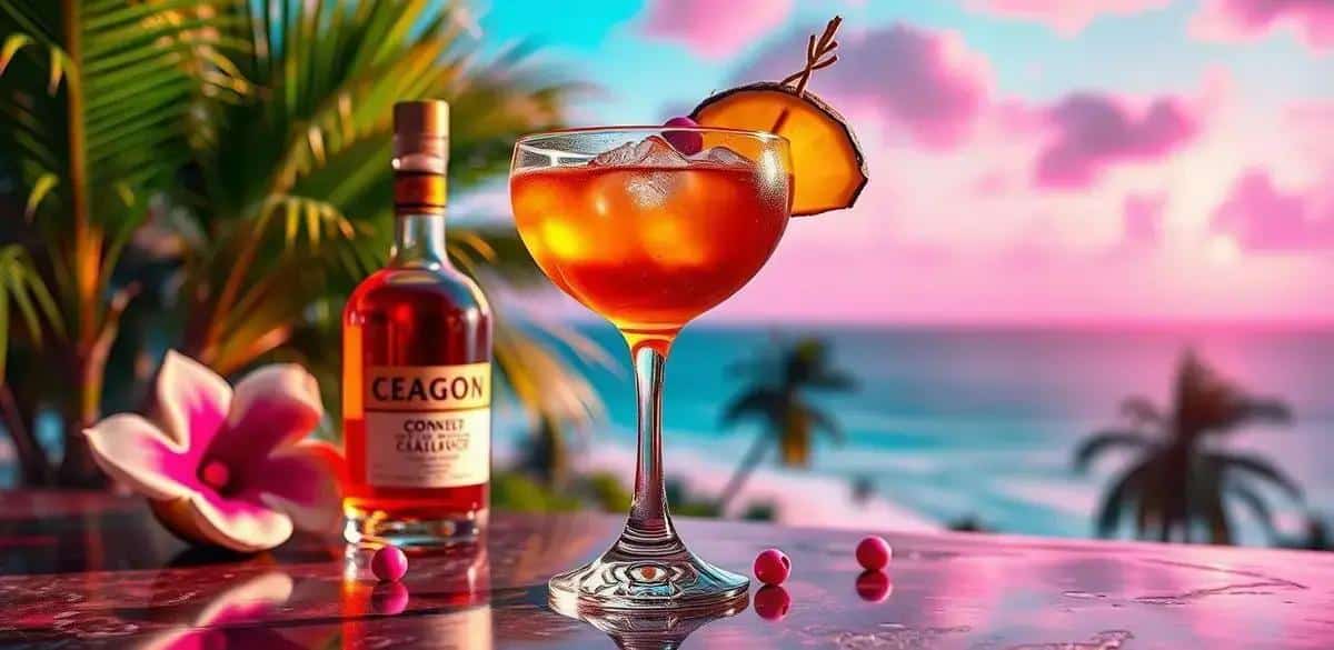 Cognac with Coconut Liqueur and Pink Pepper: A Unique Cocktail Experience