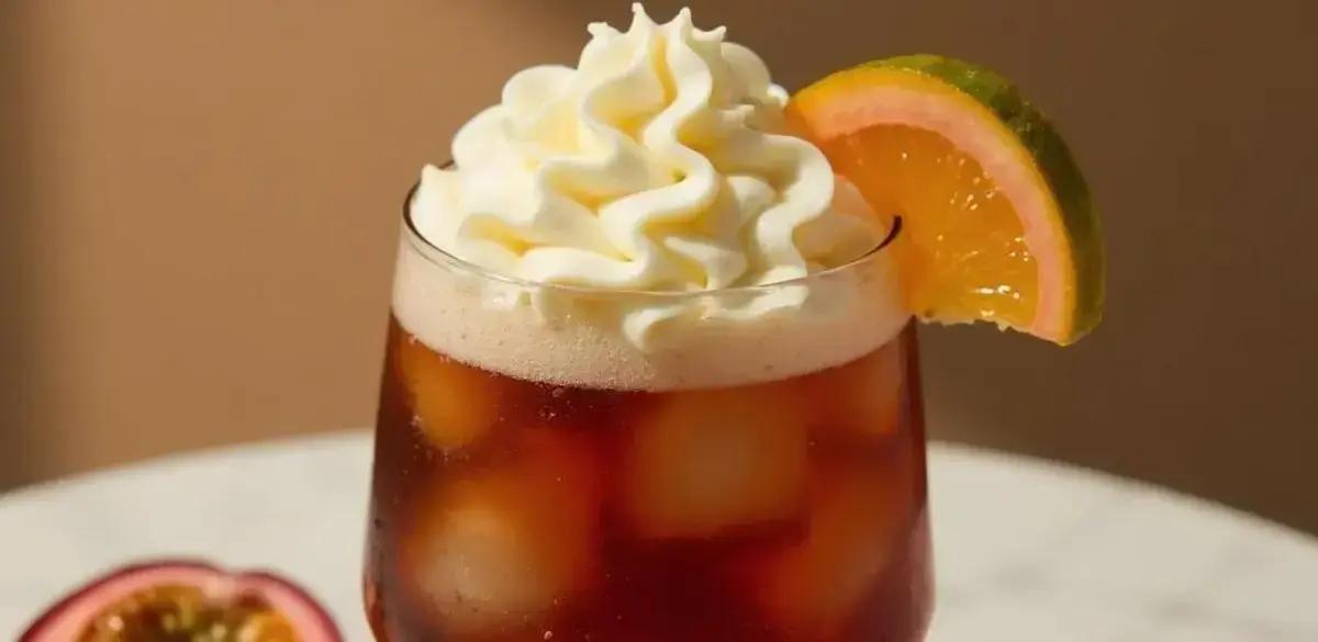 Cola Soda with Passion Fruit Foam: A Refreshing Twist You Must Try