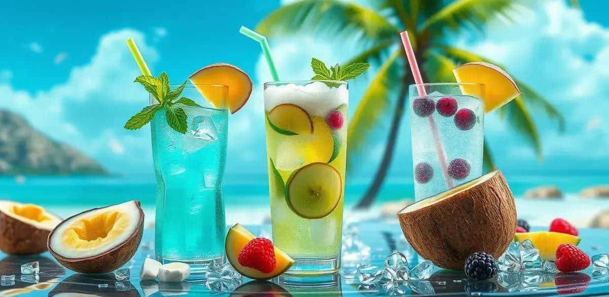 Creative Variations of Coconut Water with Green Apple Soda