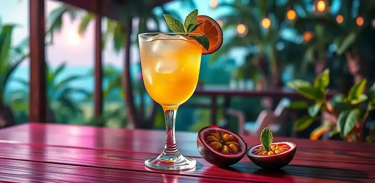 Daiquiri with Passion Fruit Juice and Mint: An Exquisite Tropical Delight