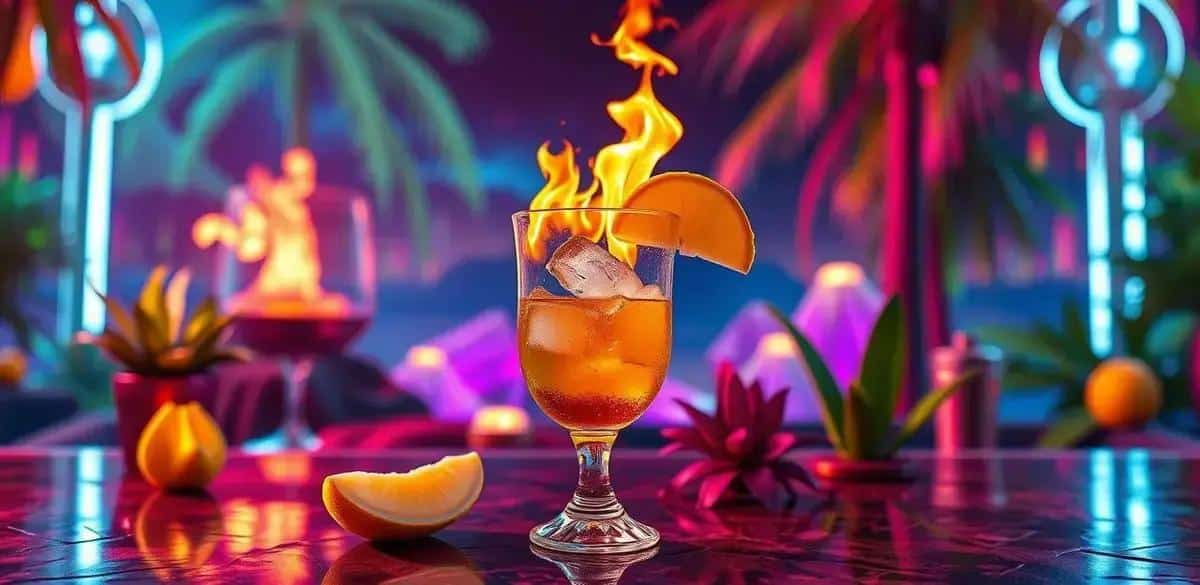 Flambéed Banana Liqueur with Tequila: A Sweetly Blazing Delight