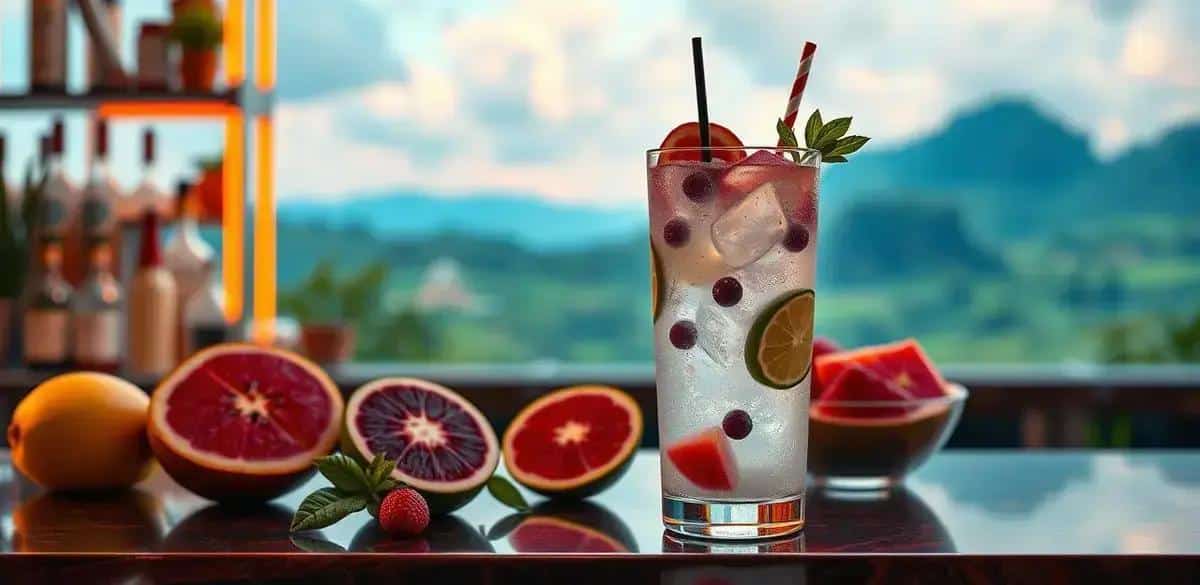 Gin and Tonic with Açaí Liqueur: The Flavorful Energy of Açaí!