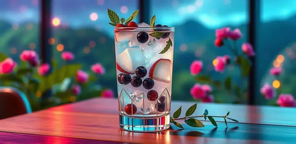 Gin and Tonic with Cassis Cream Liqueur: Sophistication to the Extreme!