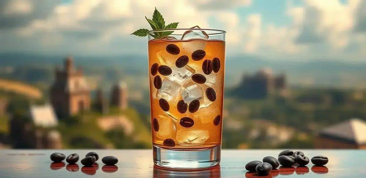 Gin and Tonic with Coffee Liqueur: Powerful and Juicy!