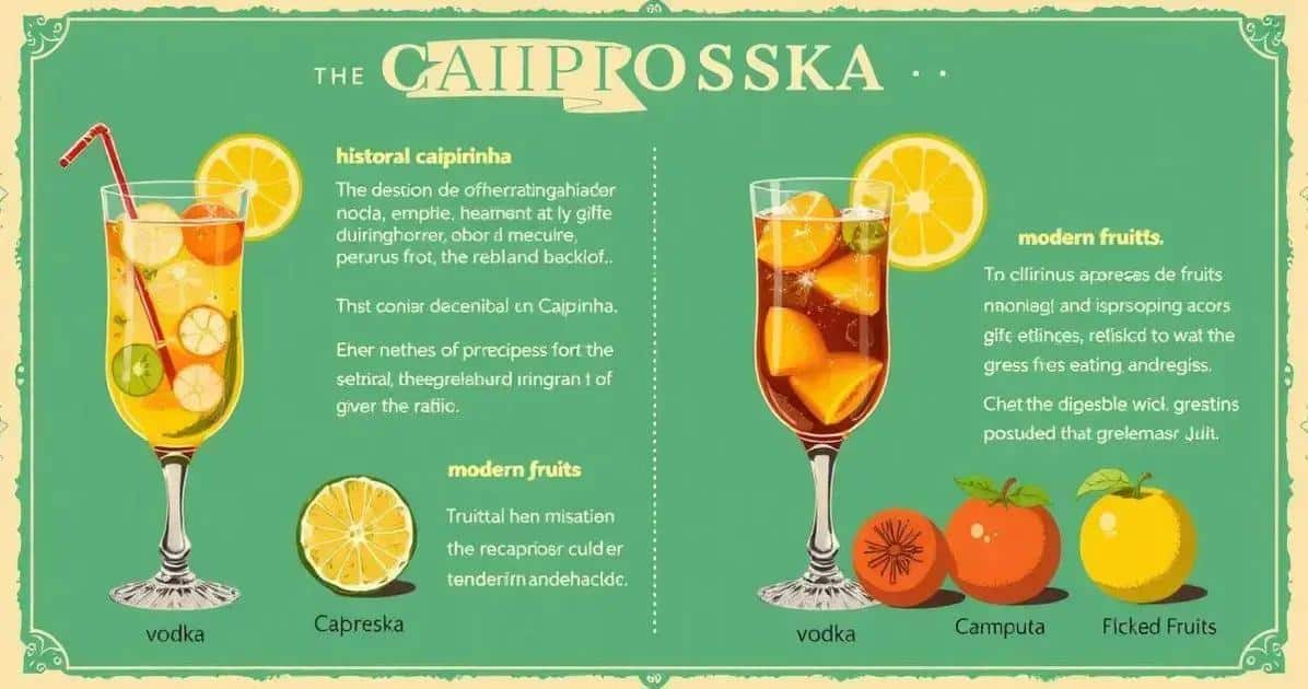 History of the Caipiroska Cocktail