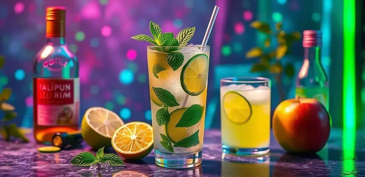 How to Prepare Mojito with Green Apple Soda and Ginger