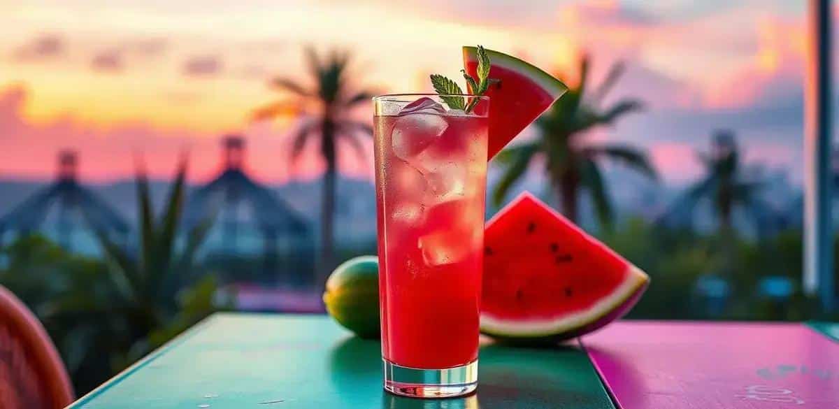 How to Serve Pisco with Watermelon Juice and Mint