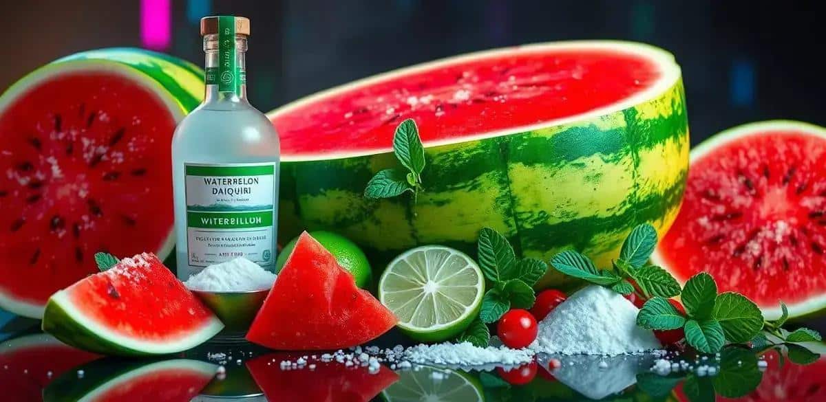 Ingredients for Watermelon Daiquiri