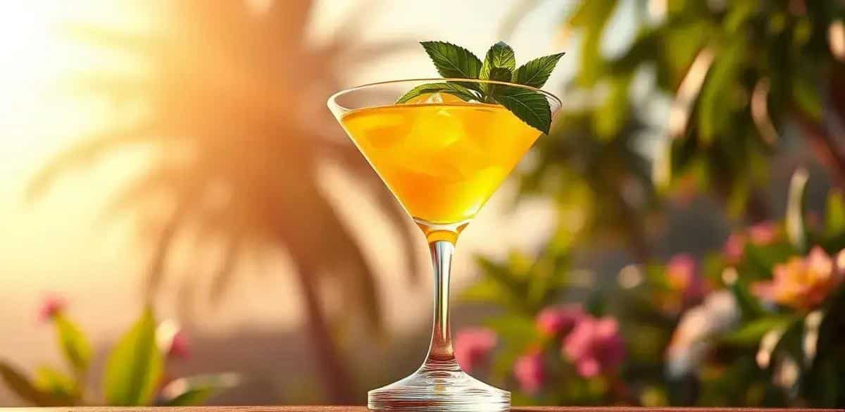 Martini with Mango Juice and Basil: A Refreshing Twist You Must Try