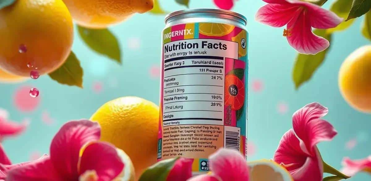 Nutritional Facts about Energy Drink with Hibiscus and Lemon