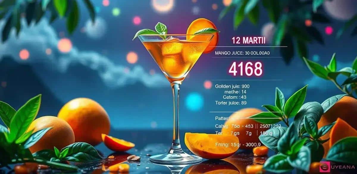 Nutritional Information of Martini with Mango Juice and Basil