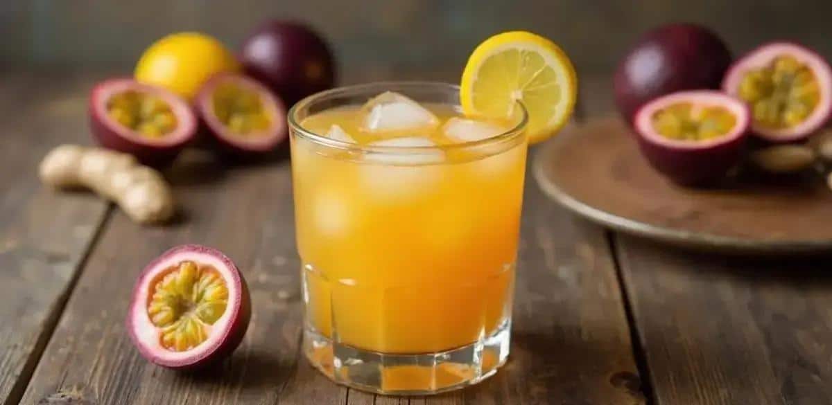 Passion Fruit Caipirinha with Ginger: Calming and Revitalizing!