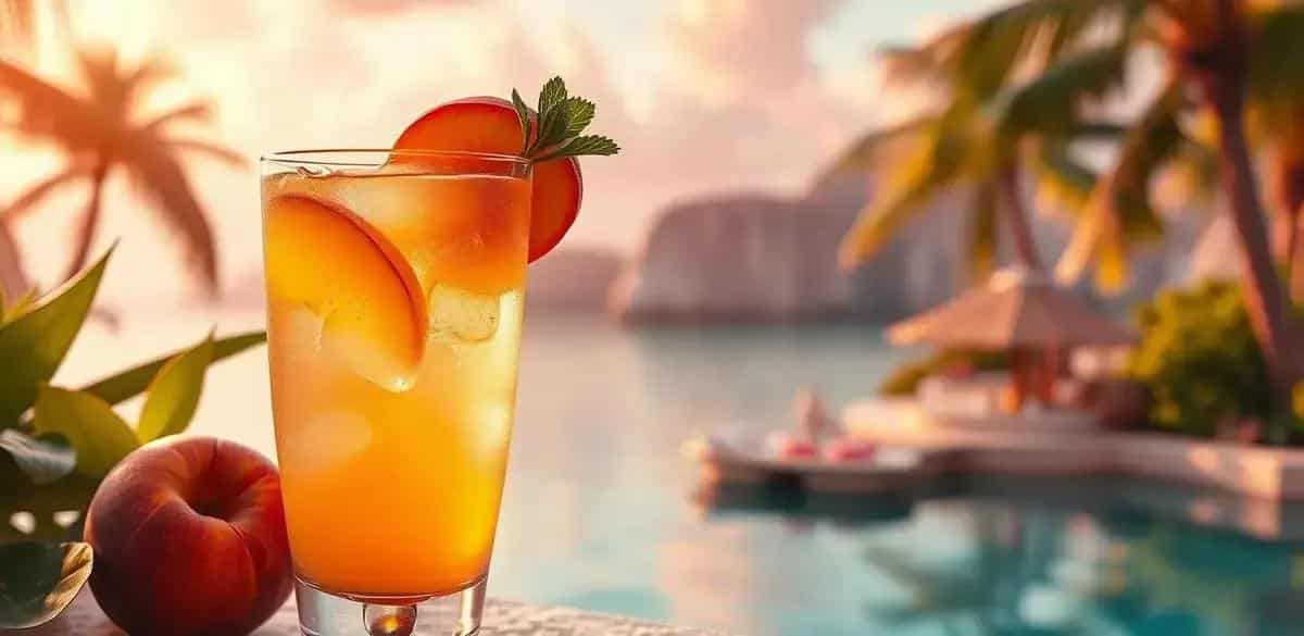 Peach Caipiríssima: Refreshing and Flavorful!