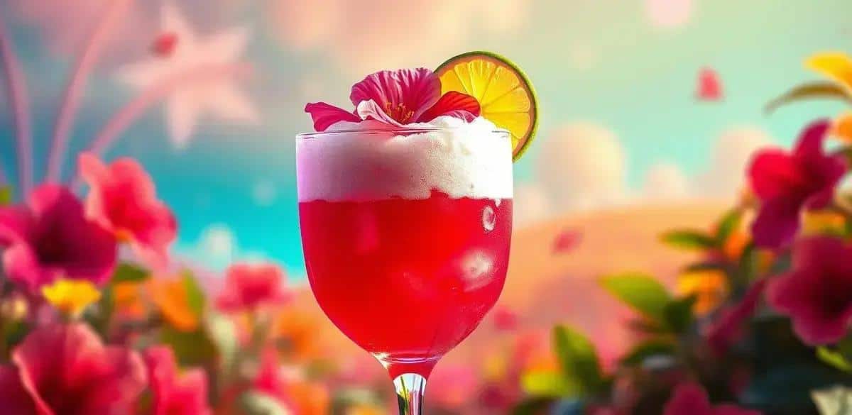 Pisco Sour with Hibiscus Foam: A Refreshing Twist on a Classic