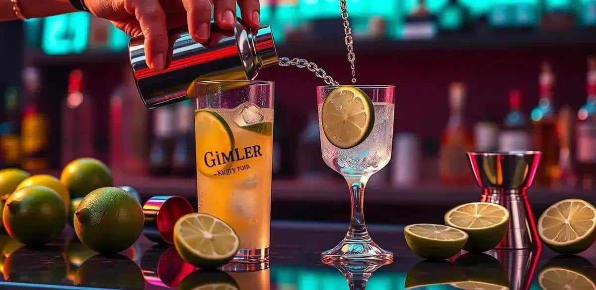 Preparation Method for Gimlet with Rum