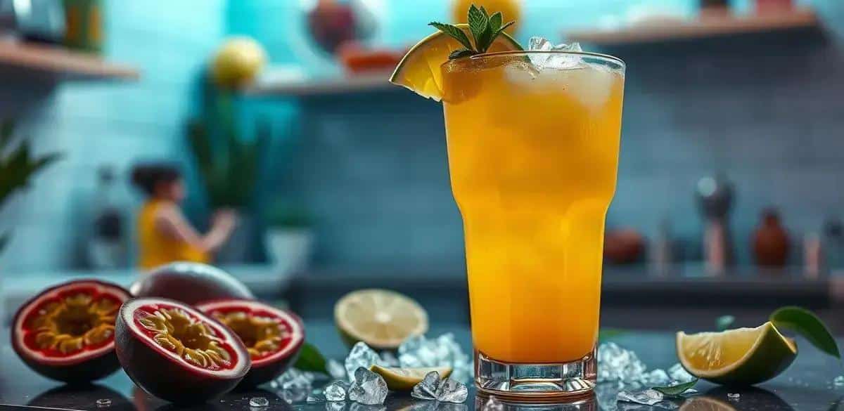 Preparation Method for Making Passion Fruit Caipiroska