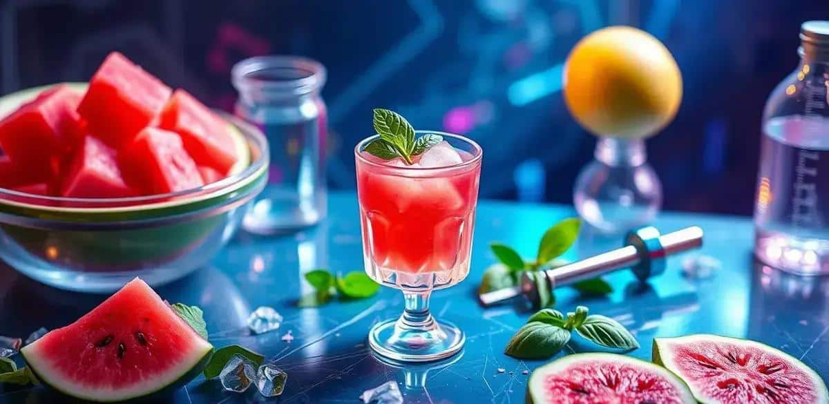 Preparation Method for Mojito with Watermelon and Basil