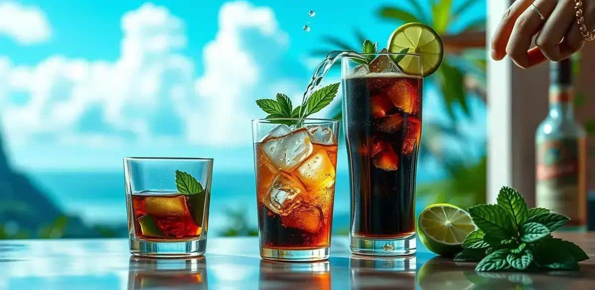 Preparation Method for the Perfect Cuba Libre with Mint