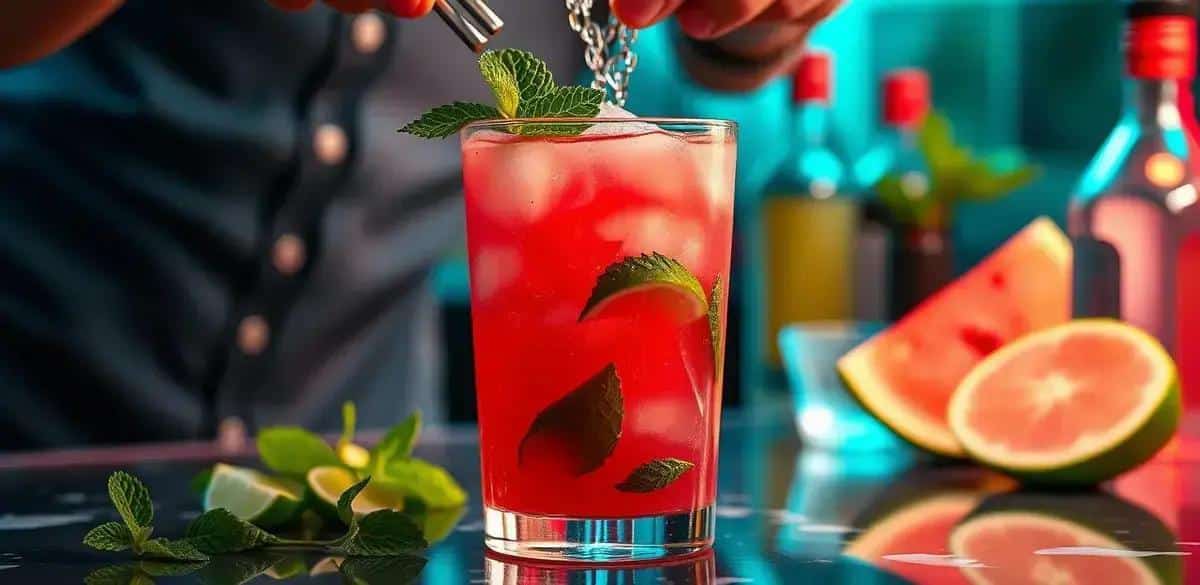 Preparation Method for Watermelon Mojito