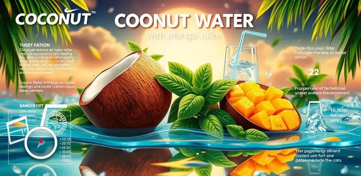 Recipe Curiosities about Coconut Water with Mango Juice and Basil