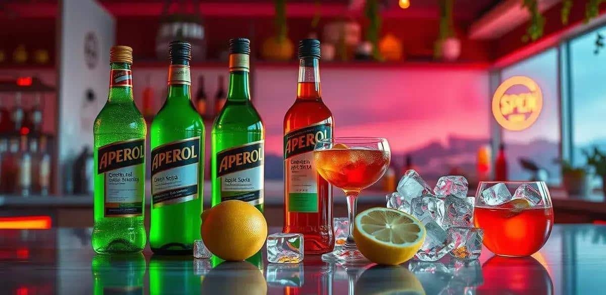 Recipe Ingredients for Aperol with Green Apple Soda