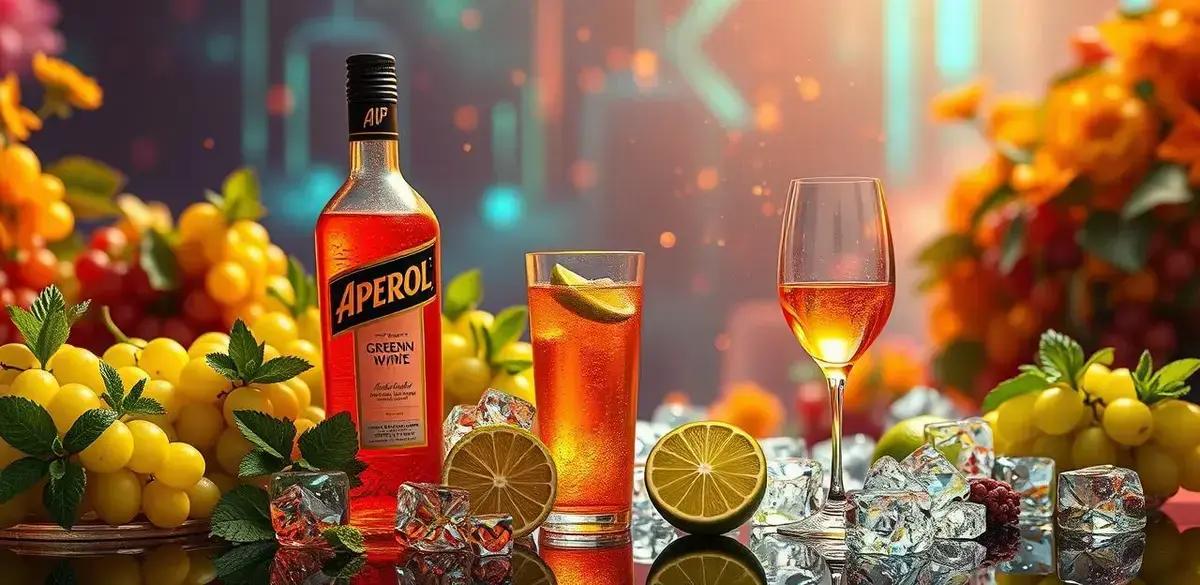 Recipe Ingredients for Aperol with Green Grape Sparkling Wine