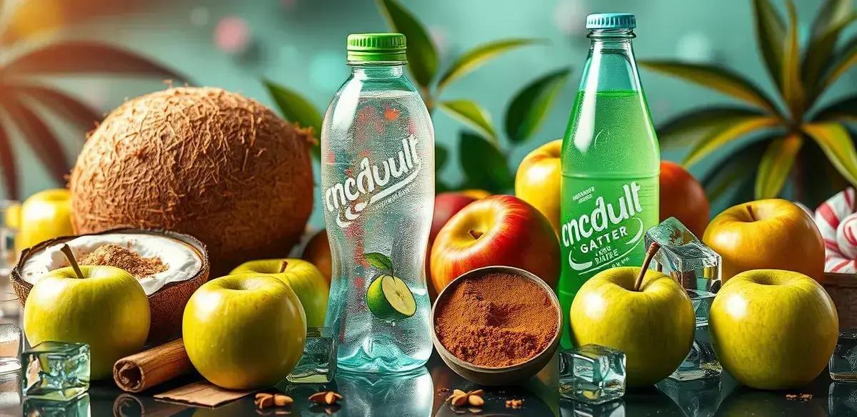 Recipe Ingredients for Coconut Water with Green Apple Soda and Cinnamon