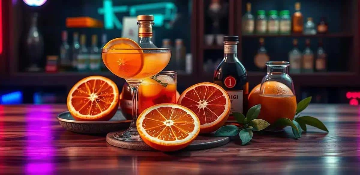 Recipe Ingredients for Cognac with Cassis Liqueur and Orange