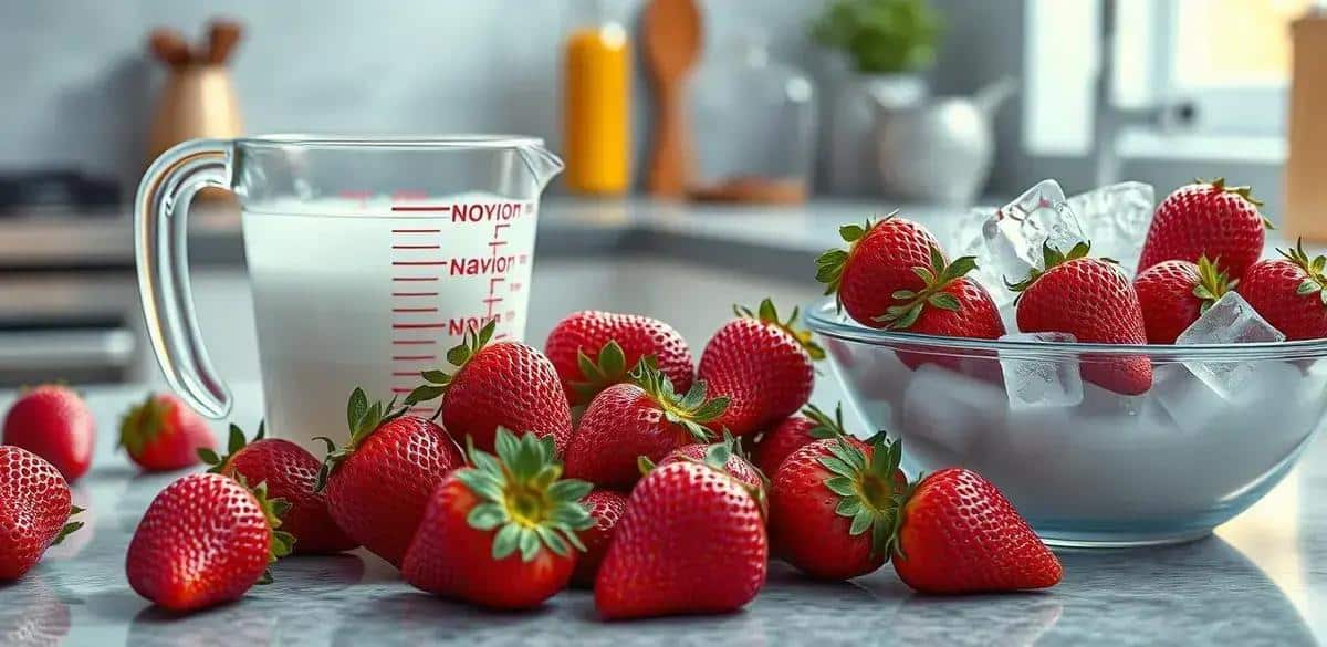 Recipe Ingredients for Frozen Strawberry Drink