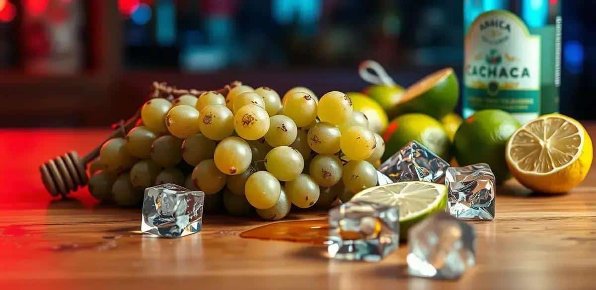 Recipe Ingredients for Green Grape Caipirinha with Honey