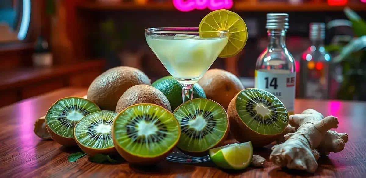 Recipe Ingredients for Kiwi Daiquiri with Ginger