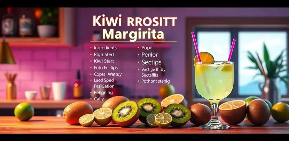 Recipe Ingredients for Kiwi Margarita Drink