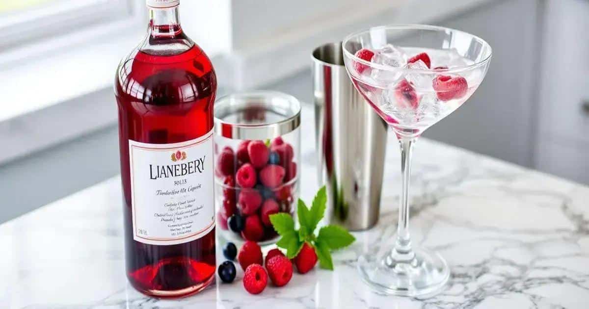 Recipe Ingredients for Martini with Berry Liqueur and Soda