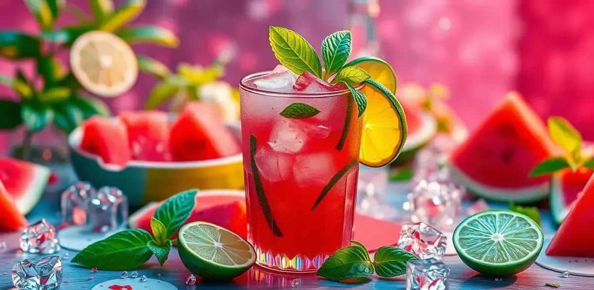 Recipe Ingredients for Mojito with Watermelon and Basil