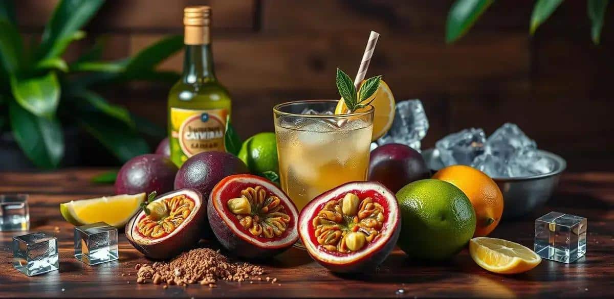 Recipe Ingredients for Passion Fruit Caipirinha