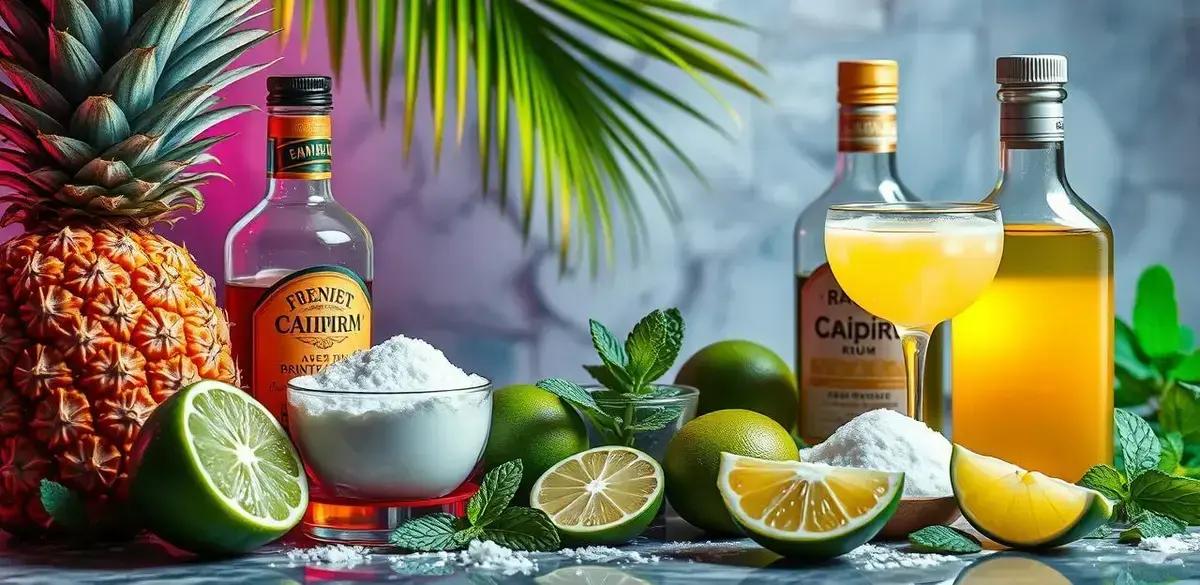 Recipe Ingredients for Pineapple Caipiríssima with Aged Rum