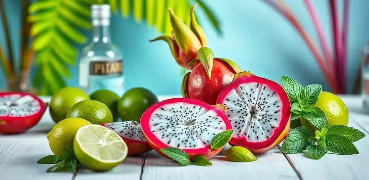 Recipe Ingredients for Pitaya Caipirinha