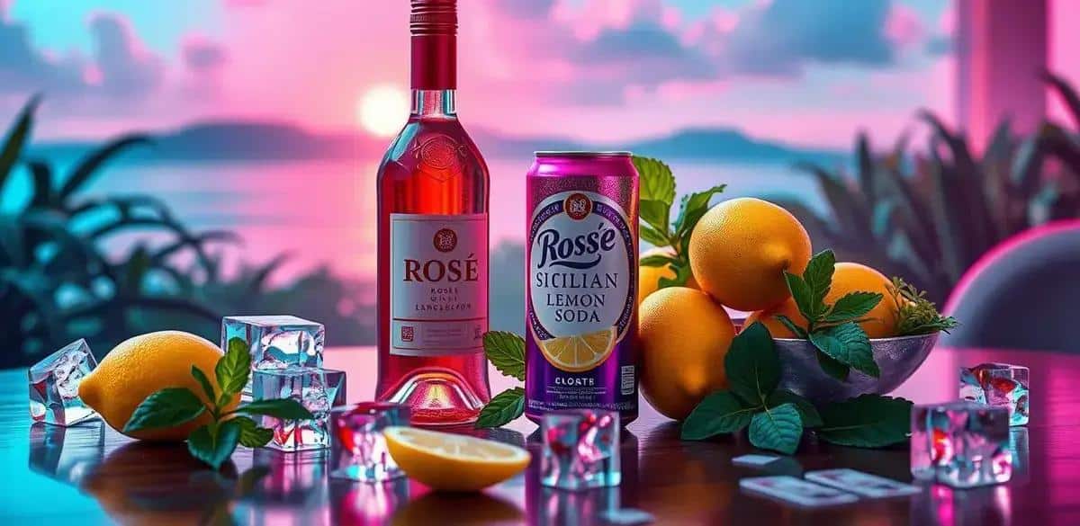 Recipe Ingredients for Rosé Wine with Sicilian Lemon Soda