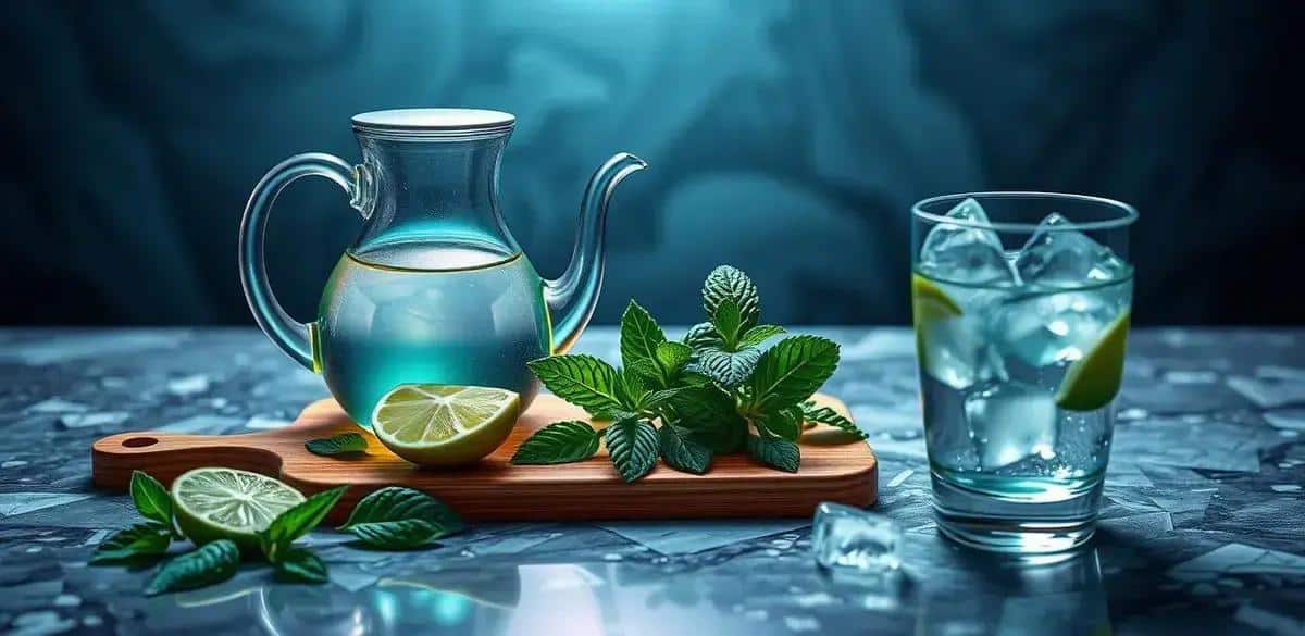 Recipe Ingredients for Vodka with Green Tea and Mint