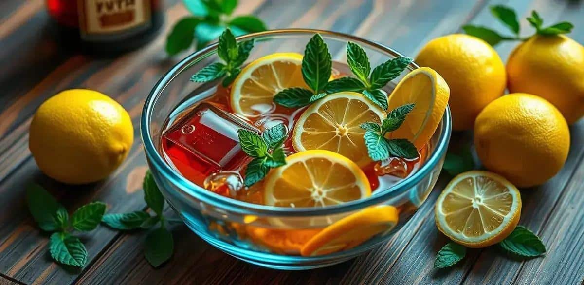 Recipe Ingredients for Whisky with Ginger Syrup and Sicilian Lemon