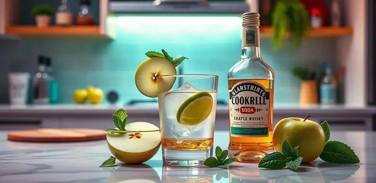 Recipe Ingredients for Whisky with Green Apple Soda