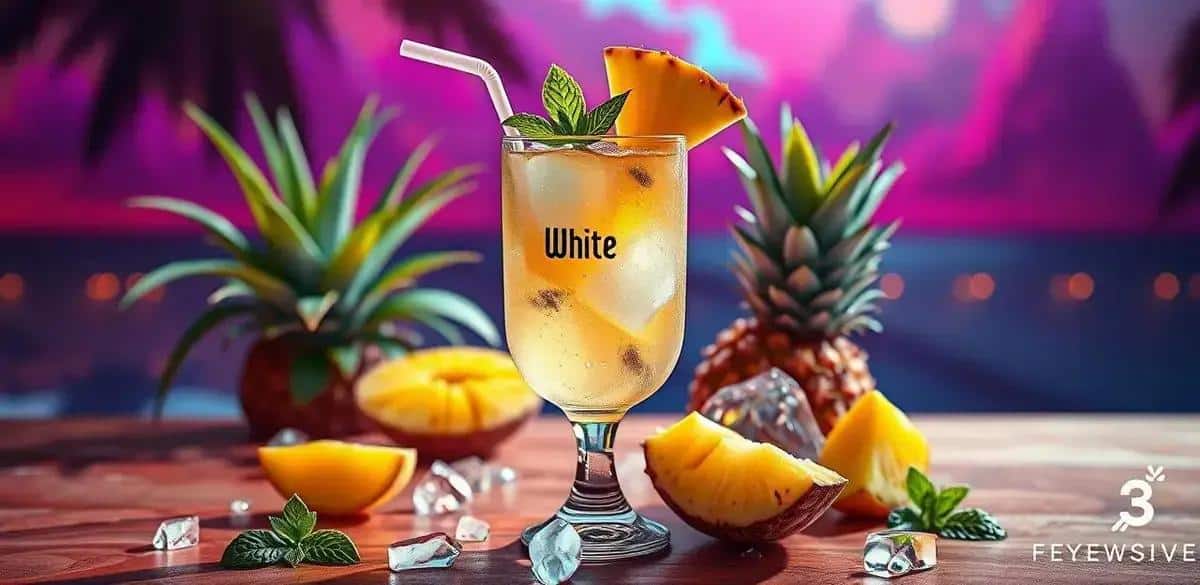 Recipe Ingredients for White Wine with Coconut Liqueur and Pineapple