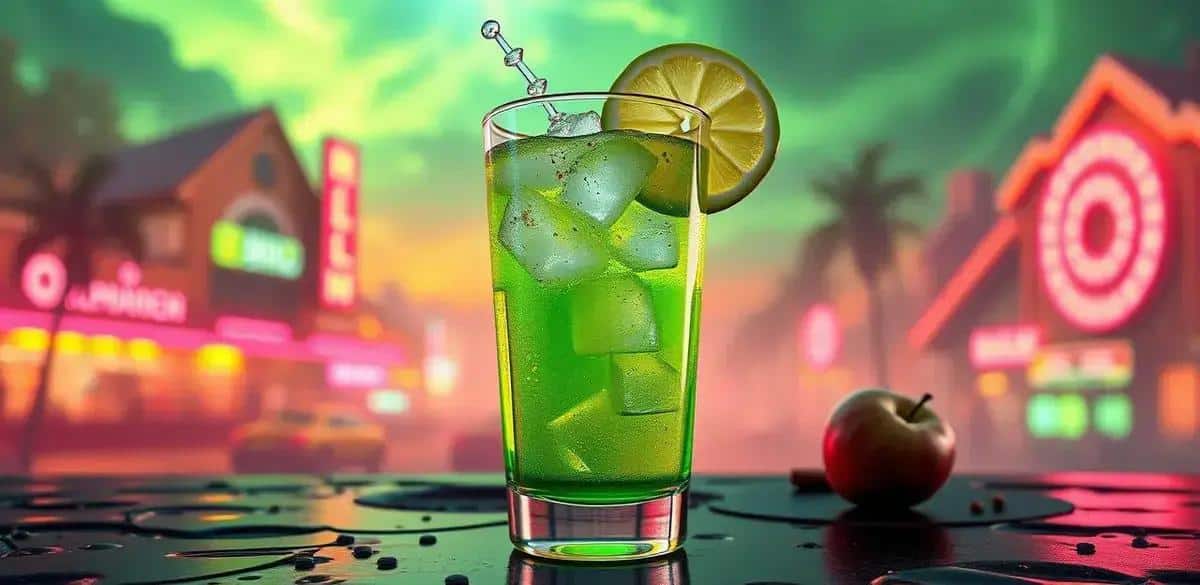 Rum with Green Apple Soda and Cinnamon: A Refreshing Cocktail Twist