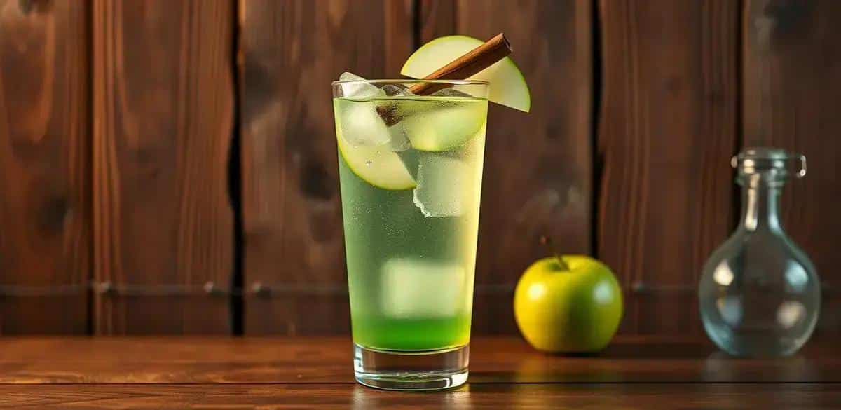 Sake with Green Apple Soda and Cinnamon: A Refreshing Cocktail Adventure