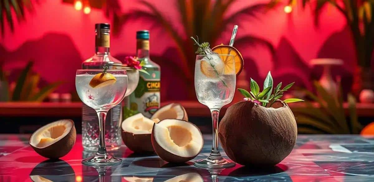 Serving Ideas for Gin and Tonic with Coconut Liqueur