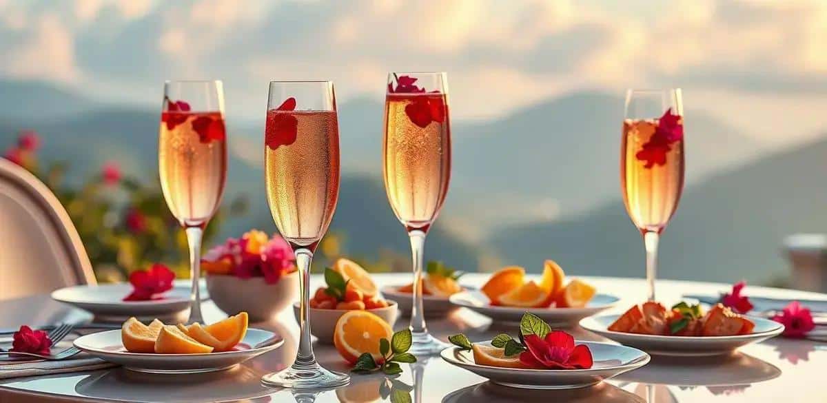 Serving Suggestions for Champagne with Hibiscus Tea and Lemon Juice